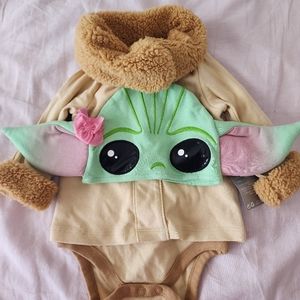 Disney Baby Girl Grogu Baby Yoda Set 3-6months Halloween Costume